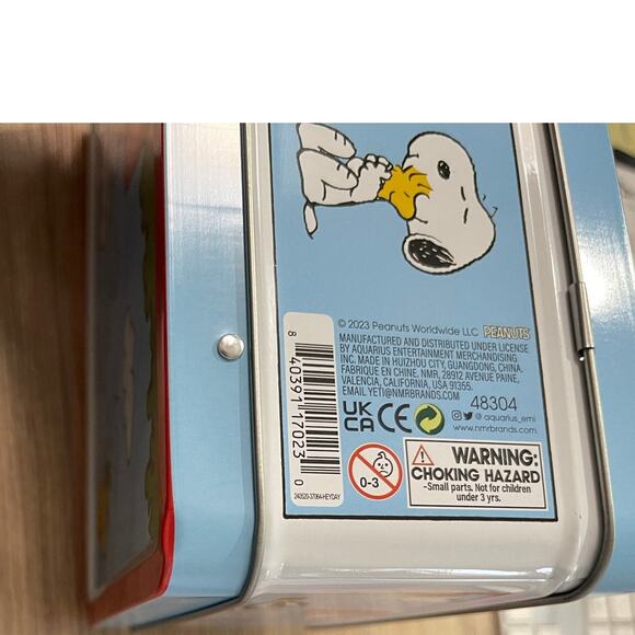 Peanuts Snoopy Red Dog House Woodstock Fun Tin Lunch Box NEW Cartoon - Picture 7 of 11